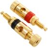 BI-104GG: AEC Short Slimline, Insulated, Gold-plated Brass Binding posts (pair)