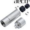 AX3-1613R: aeco male 3 pole XLR plug, Tellurium Copper Rhodium-plated (1 off)