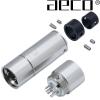 AX4-1613R: aeco male 4 pole XLR plug, Tellurium Copper Rhodium-plated (1 off)