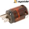 P-046: Oyaide Palladium/Gold-plated UL plug (US Mains)