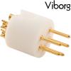 LP107G: Viborg 5 Pin DIN Male plug Pure Copper, Gold-plated