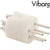 LP107R: Viborg 5 Pin DIN Male plug Pure Copper, Rhodium-plated