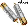 VR109G: Viborg RCA Connectors, Pure Copper, Gold-plated (2 pairs)
