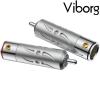 VR109S: Viborg RCA Connectors, Pure Copper, Silver-plated (2 pairs)