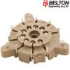 VT9-PT-2: Belton B9A PCB mount valve base for auto-wave solder