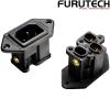 FI-09 NCF(R): Furutech FI-09 NCF Pure Copper Rhodium-plated IEC Inlet Socket - Screw fit