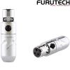 FT-608mF(R): Furutech FT-608 Rhodium-plated mini XLR Headphone Female Connector