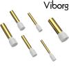 VB4018G: Viborg Gold-plated copper cable end sleeve with insulation, AWG 12, 2.05mm dia.
