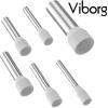 VB1518R: Viborg Rhodium-plated copper cable end sleeve with insulation, AWG 16, 1.29mm dia.