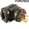 FI-12ML(G): Furuech FI-12ML Pure Copper Gold-plated Angled US Mains Connector