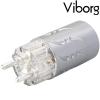 VE512S: Viborg Schuko AC Connector Pure Copper, Silver-plated