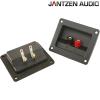 012-0310: Jantzen Single Square Speaker Terminal, Gold-plated, plastic nuts (pair)