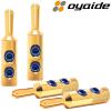 SGBN: Oyaide Silver/Gold plated 4mm Banana Plug (pack of 4)