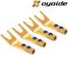 SGSL: Oyaide Silver/Gold plated spades (pack of 4)