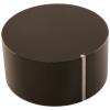 50mm Matt Black Knob, with Silver Indicator