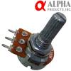 Alpha 100KA mono potentiometer, 16mm Long Split Shaft 