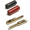 Gold plated 4mm Banana plug, solder bucket & screw fix