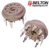 VT9-PT: Belton B9A PCB mount valve base (1 off)