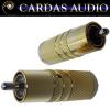 Cardas SRCA SS male plug, rhodium over silver plate (1 off)