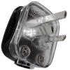 Chinese Mains plug, Silver-plated