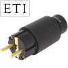 ETI Research Legato Schuko AC Connector, Gold Plated