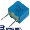PFR-100: 100pF 63Vdc Evox Rifa PFR Polypropylene Film, Aluminium Foil Capacitor