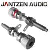 012-0190: Jantzen Binding post, M6 / 27mm, Satin Nickel plated, red / black, a pair