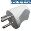 Kaiser Danish Mains Plug, Silver Plated