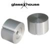 Glasshouse silver anodised knob (35mm dia.)