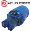 MS9315G: MS HD Power Blue IEC Plug, Cryo'ed, Gold Plated