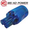 MS9315Rh: MS HD Power Blue IEC Plug, Cryo'ed, Rhodium Plated