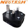 NC-411S: Neotech copper UK Mains plug, silver plated, Cryo treated