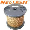 BRDCC-24: Neotech flat braid LITZ copper wire in cotton (1m)