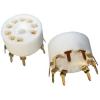 SK9CP18-G: ceramic PCB mount B9A valve base, gold plated