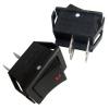 Mains On-Off Rocker Switch DPST Neon Indicator