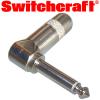 SWC-226: Switchcraft 1/4 inch Right Angle Jack Plug Mono