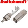 Switchcraft silver phono plug (straight)