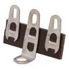 TAG103BT: Tag Strip, 3 tag - brass tags, nickel/tin plated