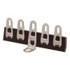 TAG105BS: Tag Strip, 5 tag - brass tags, silver plated