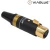 30555: Viablue T6S XLR, Black Female Plug