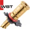 WBT-0730.11: classic Polished Gold Plated Pole Terminal (Red)