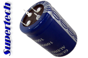 Supertech 1000uF 63V Axial Electrolytic Capacitor - 5-Pack, 16x33mm, 105℃, RoHS Compliant