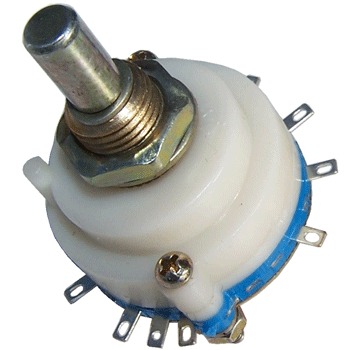 Blue, 2 pole 5 way selector switch