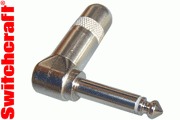 Switchcraft 1/4 inch Right Angle Jack Plug Mono