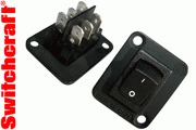 Switchcraft Mains DPDT Rocker Switch to fit XLR hole