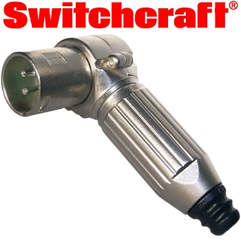Switchcraft Male Right Angled XLR Plug