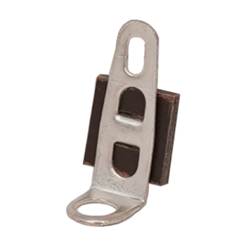 TAG101BT: Tag Strip, 1 tag - brass tags, nickel/tin plated