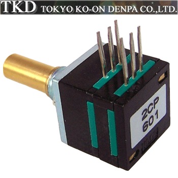 TKD 2CP-601 250K dual log taper potentiometer
