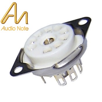 VBASE-025: Audio Note B9A, silver plated chassis mount valve base - CURRENTLY UNAVAILABLE