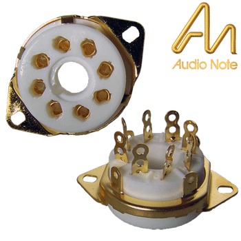 VBASE-165: Audio Note octal, gold plated chassis mount valve base - CURRENTLY UNAVAILABLE